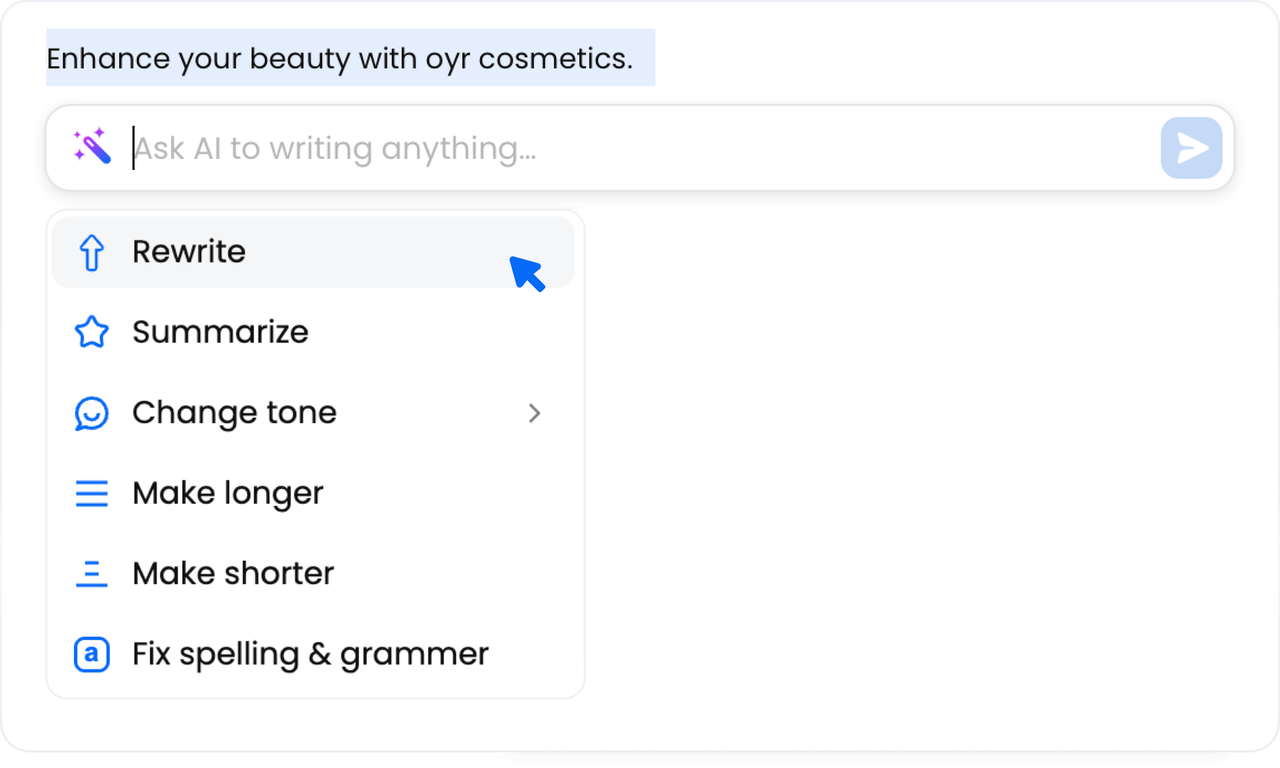 AI Techniques for Improve Writings
