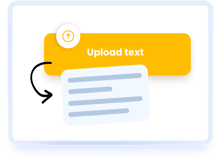Upload matching text